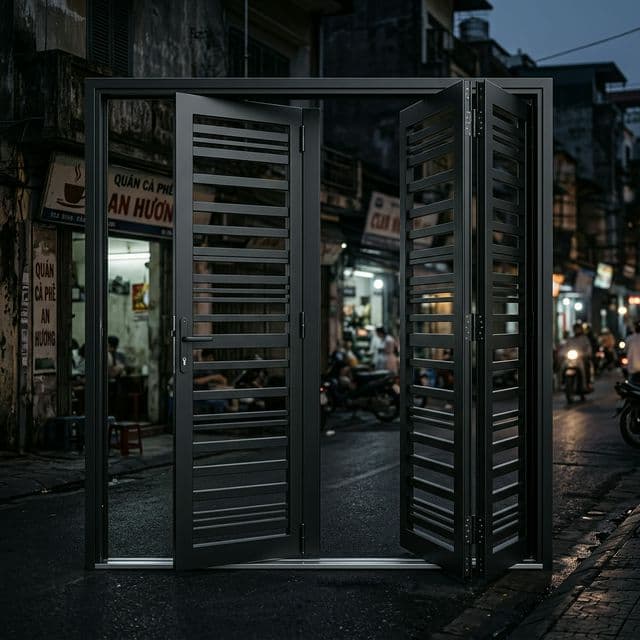 Cửa Sắt 4 Cánh Nhà Phố