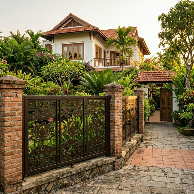 Hàng Rào Sắt CNC Hoa Văn