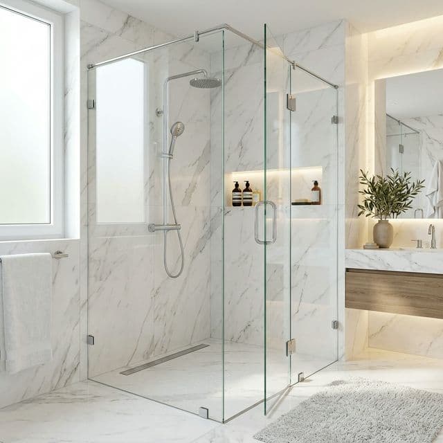 Vách Kính Phòng Tắm Cường Lực