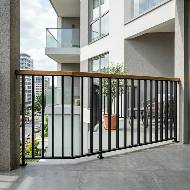 Lan Can Sắt Hộp Hiện Đại