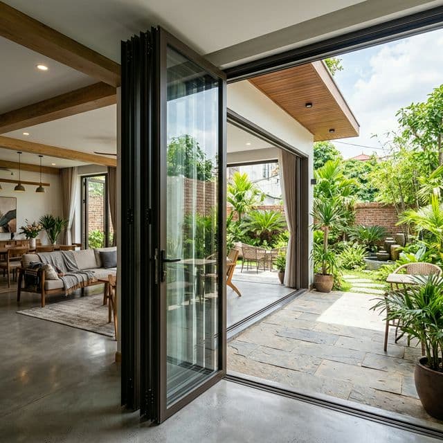 Cửa Nhôm Trượt Gấp Panorama